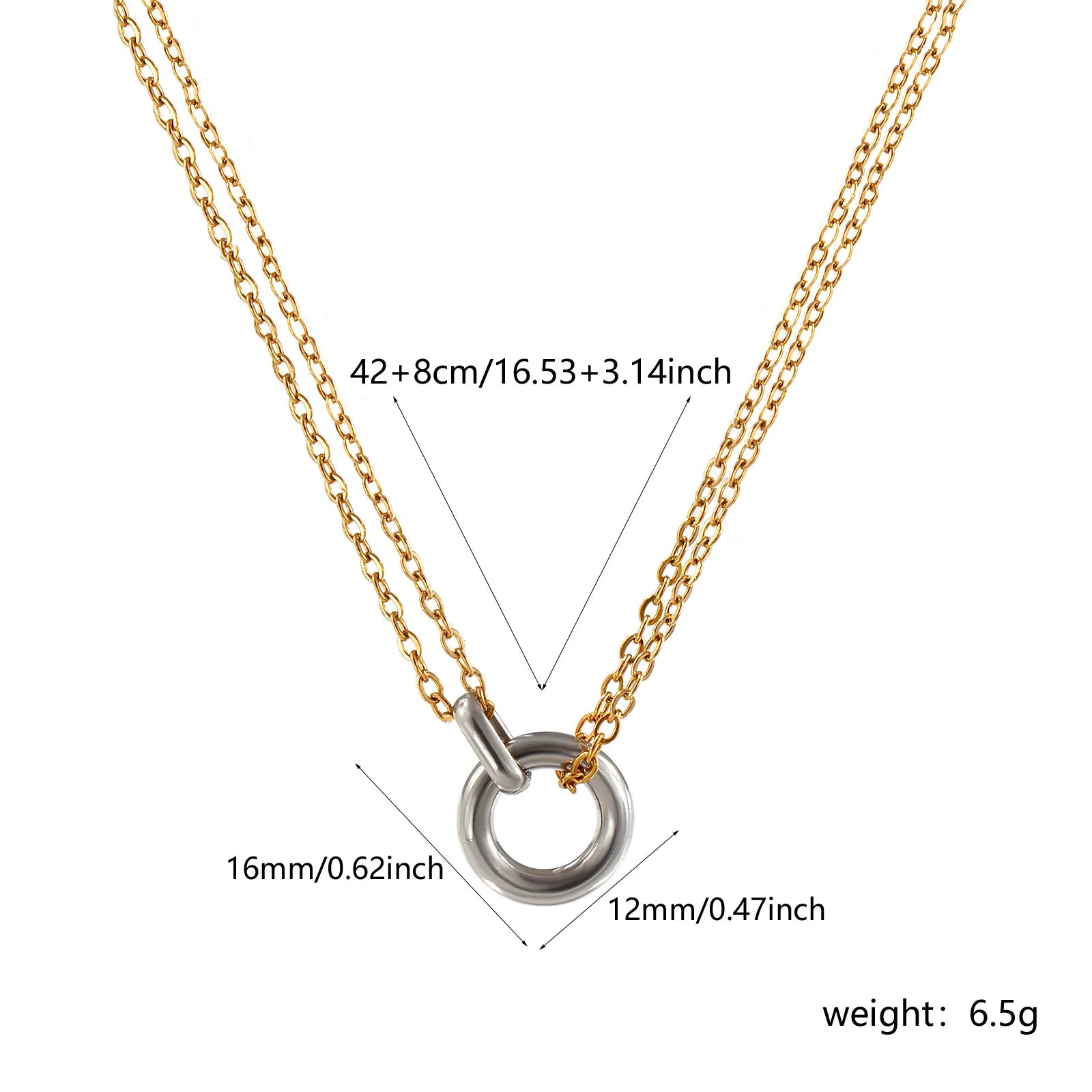 Colar de Elos Interligados Minimalista — Elegância Moderna em Cada Detalhe