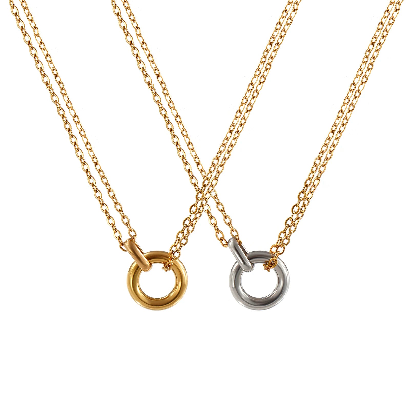 Colar de Elos Interligados Minimalista — Elegância Moderna em Cada Detalhe