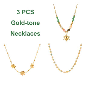 Colar Dourado com Pingente de Flores — Delicadeza e Charme em Cada Detalhe