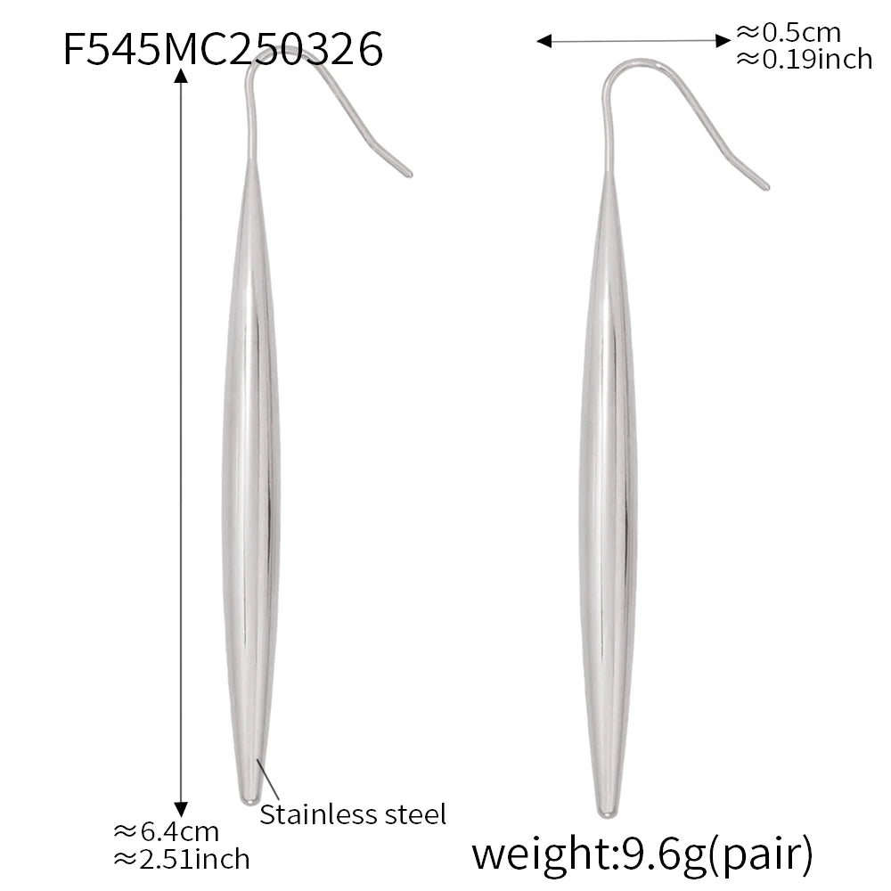 Brinco Alongado e Minimalista – Design Moderno e Elegante