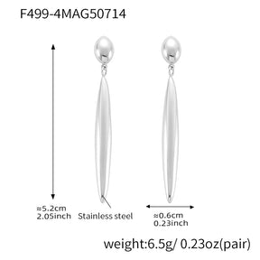 Brinco Alongado e Minimalista – Design Moderno e Elegante