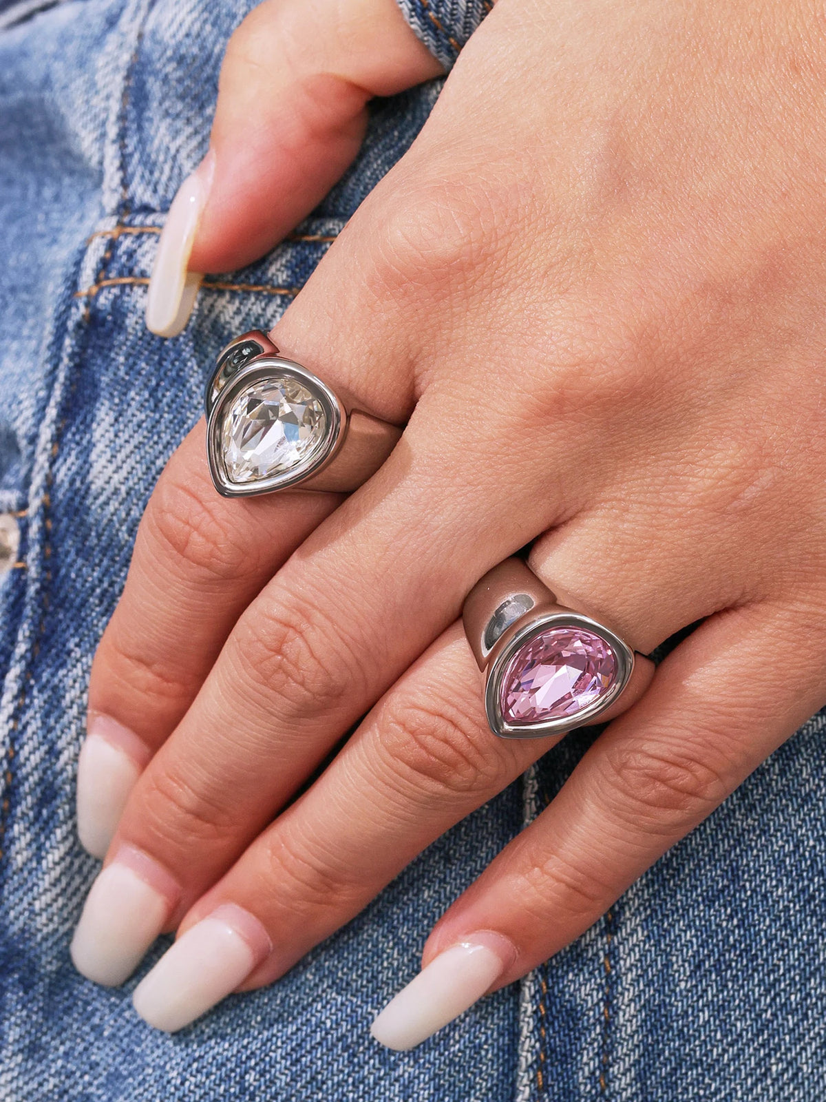 Anel em Gota — Luxo, Brilho e Sofisticação em Cada Detalhe