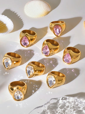 Anel em Gota — Luxo, Brilho e Sofisticação em Cada Detalhe