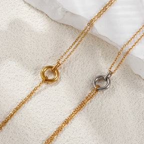 Colar de Elos Interligados Minimalista — Elegância Moderna em Cada Detalhe