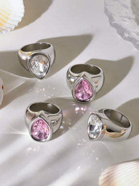 Anel em Gota — Luxo, Brilho e Sofisticação em Cada Detalhe