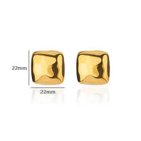 Brinco Quadrado com Design Orgânico – Elegância Moderna em Cada Detalhe