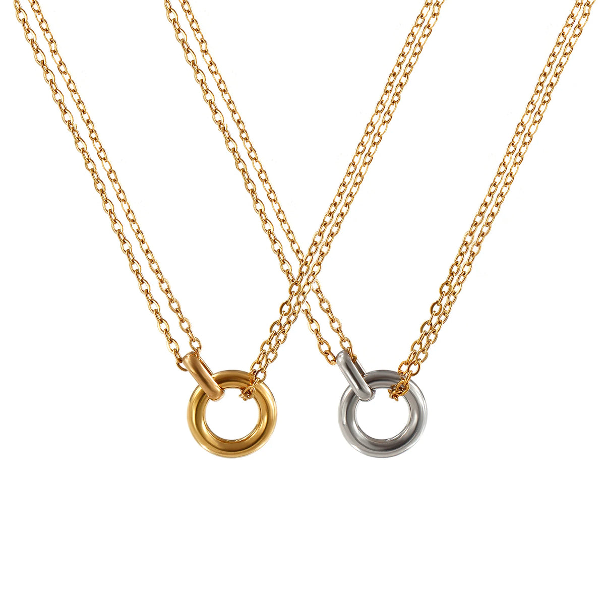 Colar de Elos Interligados Minimalista — Elegância Moderna em Cada Detalhe