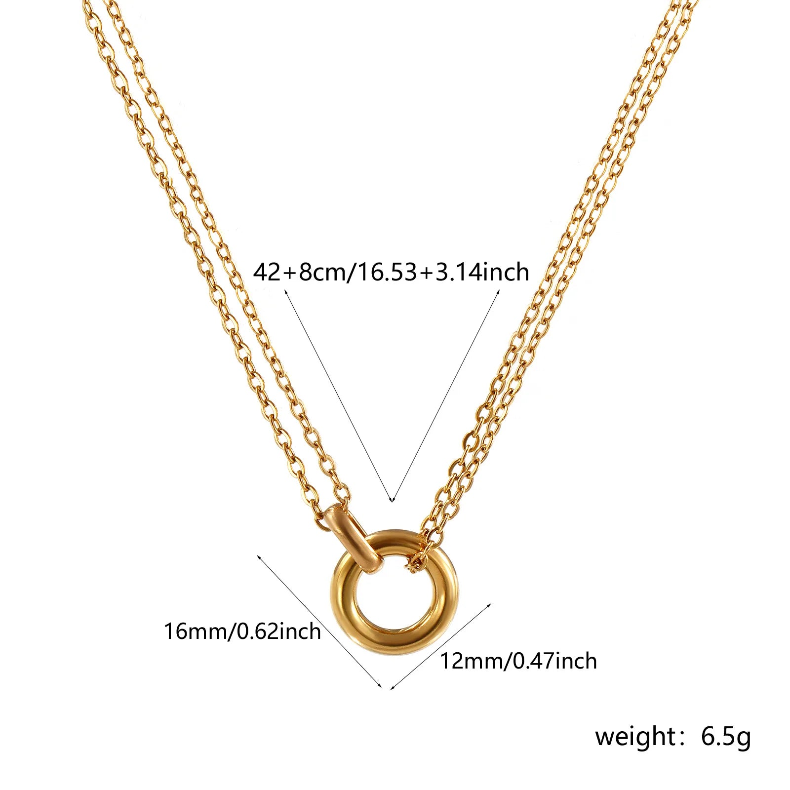 Colar de Elos Interligados Minimalista — Elegância Moderna em Cada Detalhe