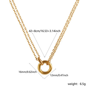 Colar de Elos Interligados Minimalista — Elegância Moderna em Cada Detalhe